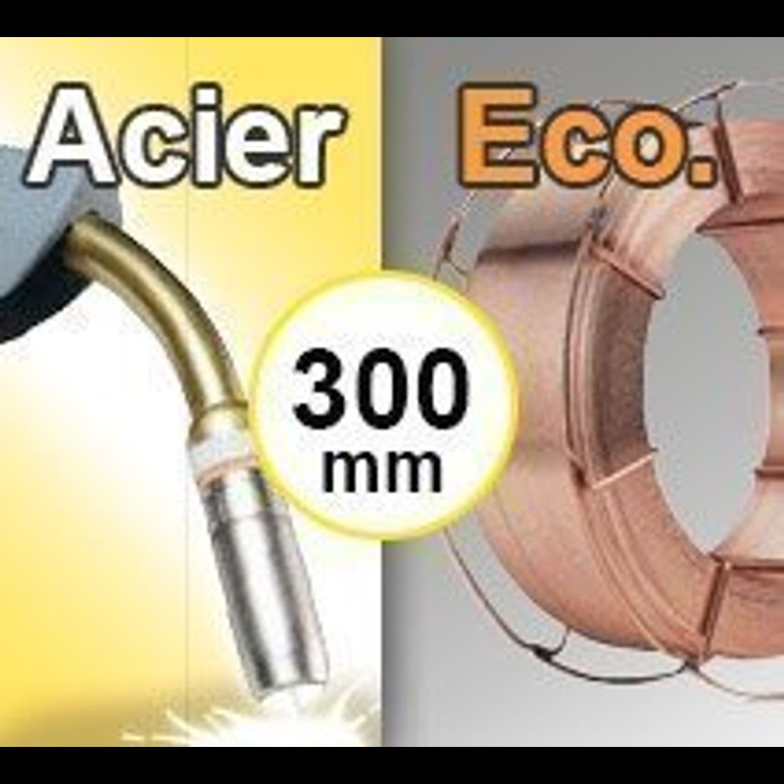 Bobine de fil ACIER Ecologique - Diamètre 300 mm