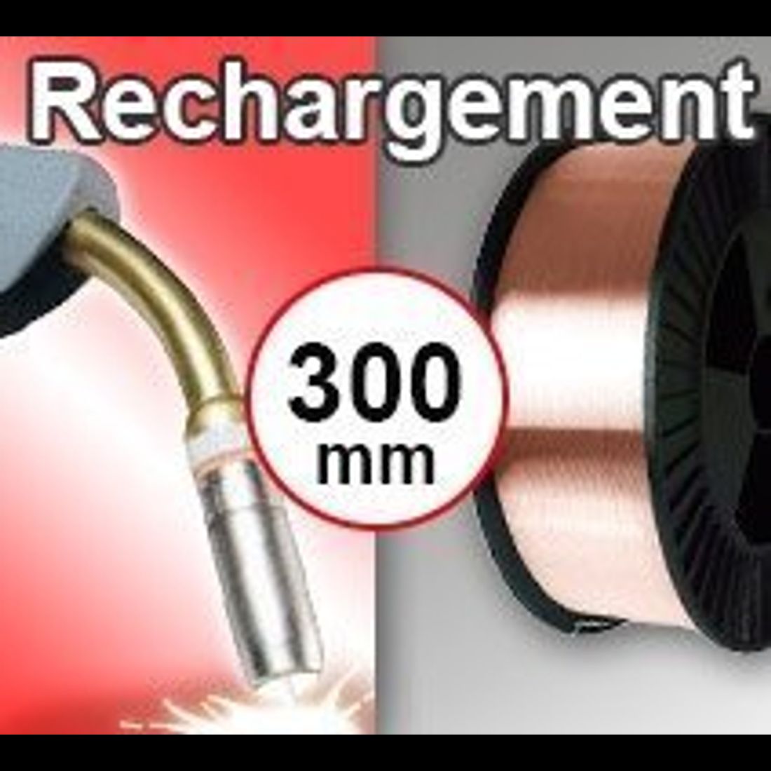 Bobine de fil ACIER SPECIAL RECHARGEMENT - Diam. 300 mm
