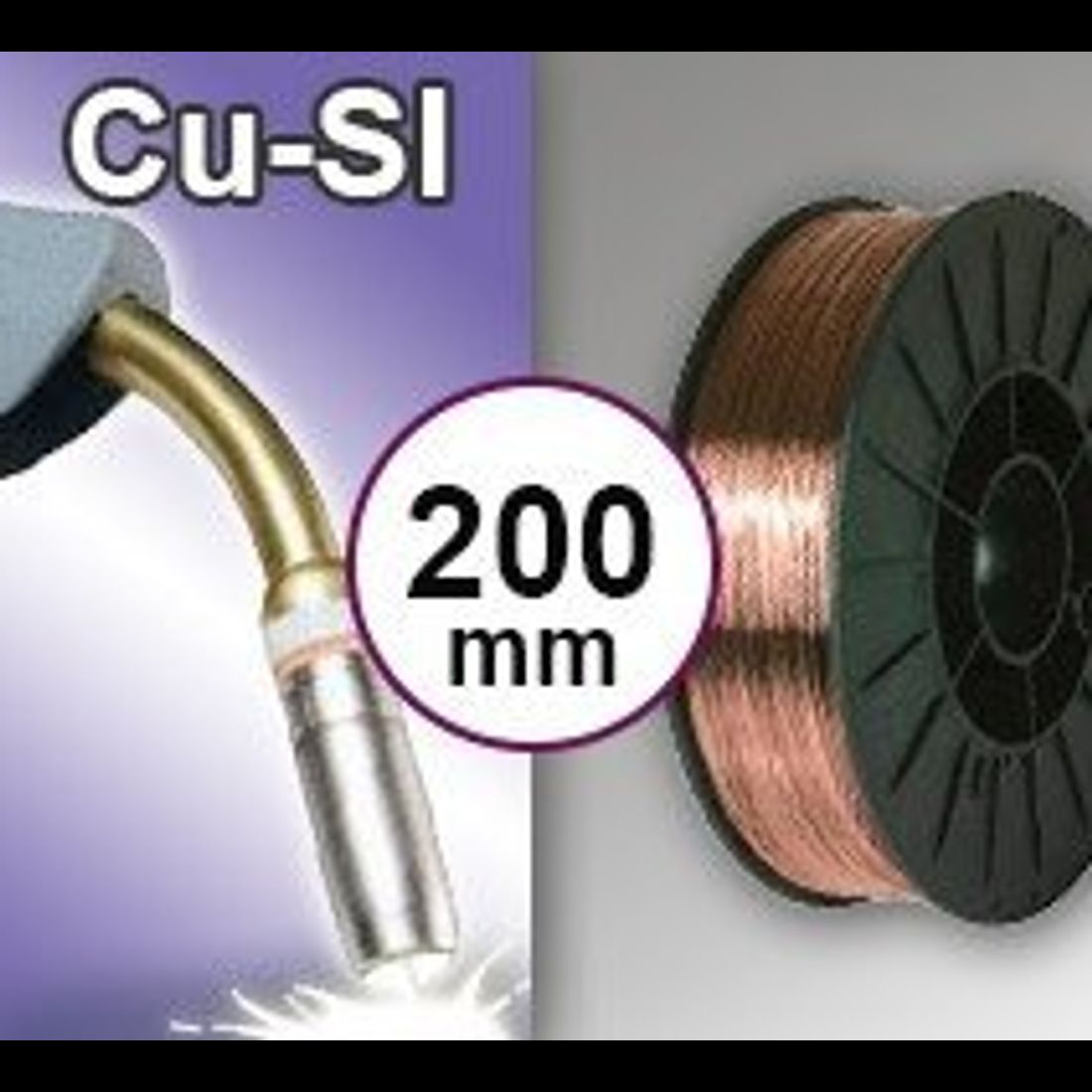 Bobine de fil CUPRO SILICIUM - Diamètre 200 mm