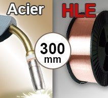 Bobine de fil HLE ACIER - Diamètre 300 mm