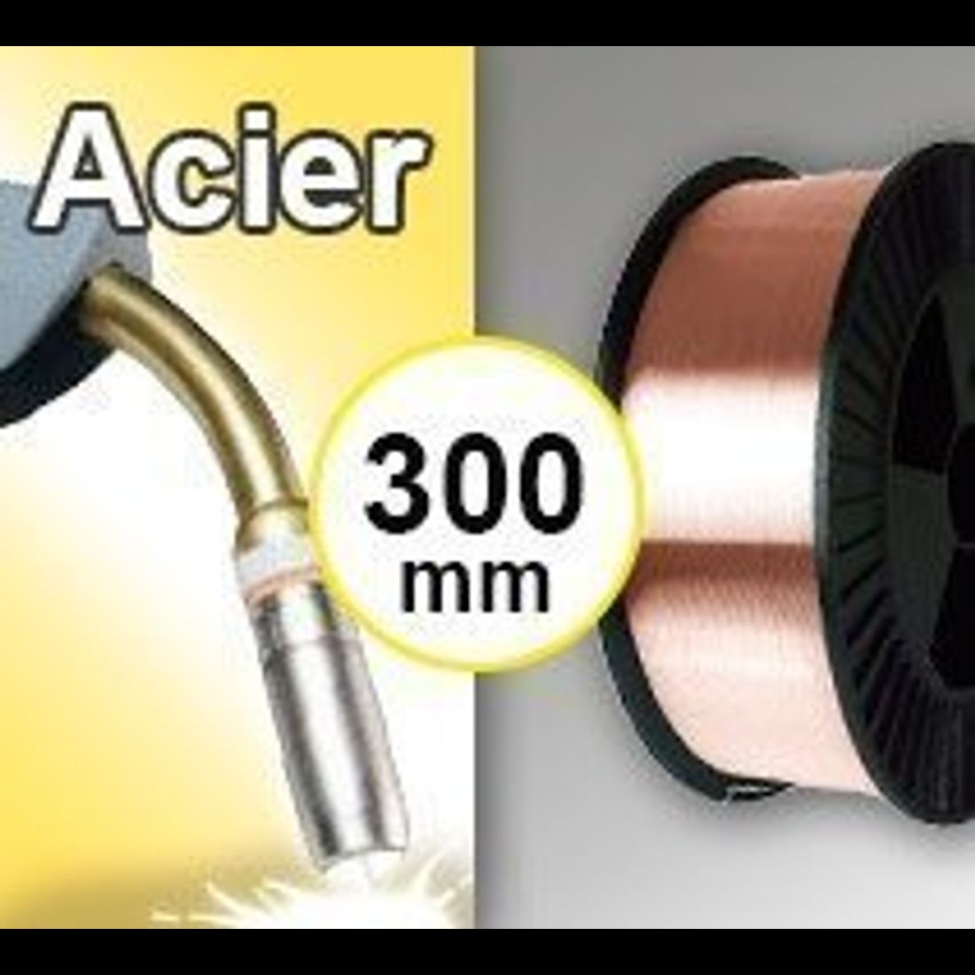 Bobine de fil ACIER - Diamètre 300 mm