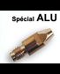 10 tubes contacts spécial ALU Ø 1 M6 - Pour torche 250 / 350 A
