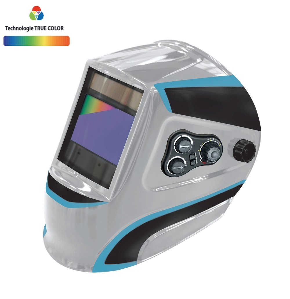 Masque de soudeur LCD ERGOTECH+  5-9 / 9-13 G  TRUE COLOR - SILVER  - GYS 