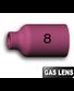 2 Buses N° 8 - Ø12  GAS LENS pour torches TIG SR17 / SR26 / SR18