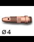 3 Supports pince et buse Ø4,0 pour torches TIG SR17/SR17V/SR26/SR18