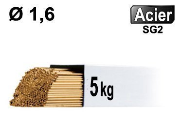 Baguettes de soudure TIG en acier doux 5 kg ER70S A18 1 m Longueur 1,6/2,4/3,2 mm 