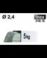 Baguettes métal d'apport TIG - INOX 316L - Ø 2,4 - Etui de 5kg