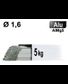 Baguettes métal d'apport TIG - ALU AlMg5 - Ø 1,6 - Etui de 5kg