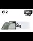 Baguettes métal d'apport TIG - ALU AlMg5 - Ø 2 - Etui de 5kg