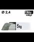 Baguettes métal d'apport TIG - ALU AlMg5 - Ø 2,4 - Etui de 5kg