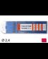 10 électrodes 150 mm, tungstène thorié, Ø 2,4 mm - Rouge
