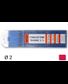 10 électrodes 150 mm, tungstène thorié, Ø 2 mm - Rouge