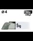 Baguettes métal d'apport TIG - ALU AlMg5 - Ø 4 - Etui de 5kg