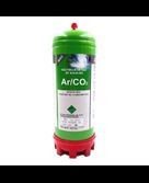 BOUTEILLE GAZ ARGON + CO2  jetable 2,2 Litres - Soudure acier inox - 