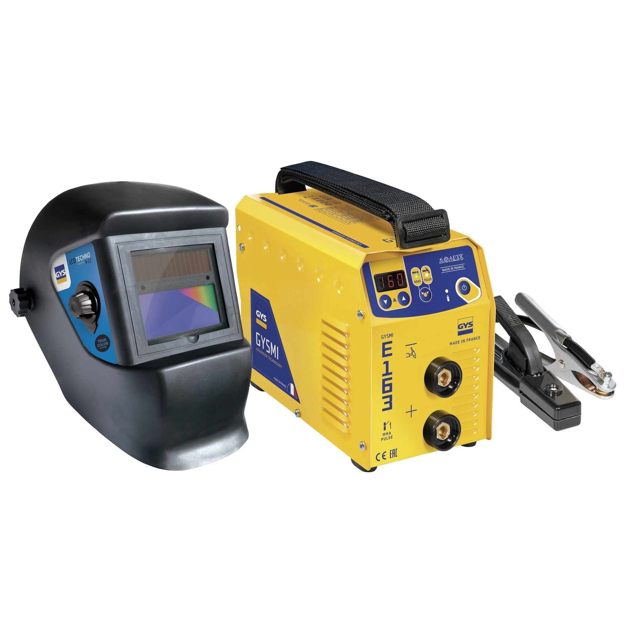 Poste à souder GYSMI E163  + masque LCD TECHNO 9/13 - TRUE COLOR - GYS