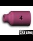 2 Buses N° 4 - Ø6,5  GAS LENS pour torches TIG SR17 / SR26 / SR18