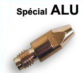 tubes contacts spécial alu Ø 0.8  M6 - Pour torche 250 / 350 A