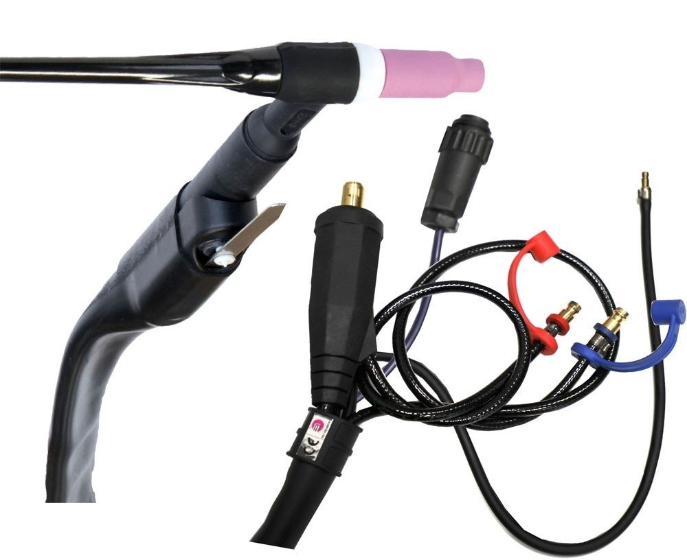 Torche TIG SR18  à lamelle - 8M - connecteur 35/50 (AMPHENOL)