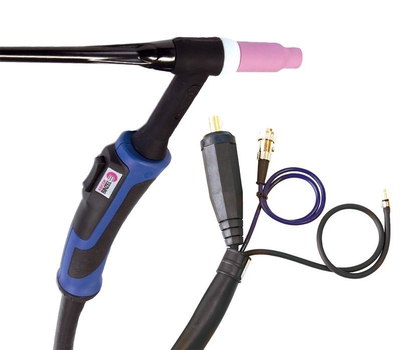Torche TIG SR17 GRIP double bouton- 4M - connecteur 10/25 - DIN