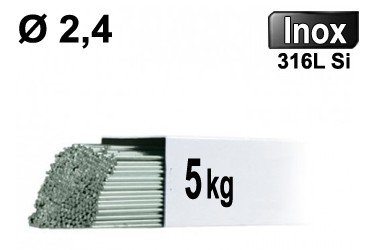 Baguettes tig inox 316l d2,4 - 5kg
