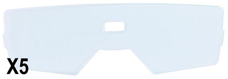 5 Écrans de garde -  Extérieur 112,5 x 35 mm  pour masque LCD VIPER -EASYWELD
