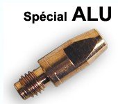 tubes contacts spécial alu  Ø 1 M8 - Pour torche 350 / 450 A 