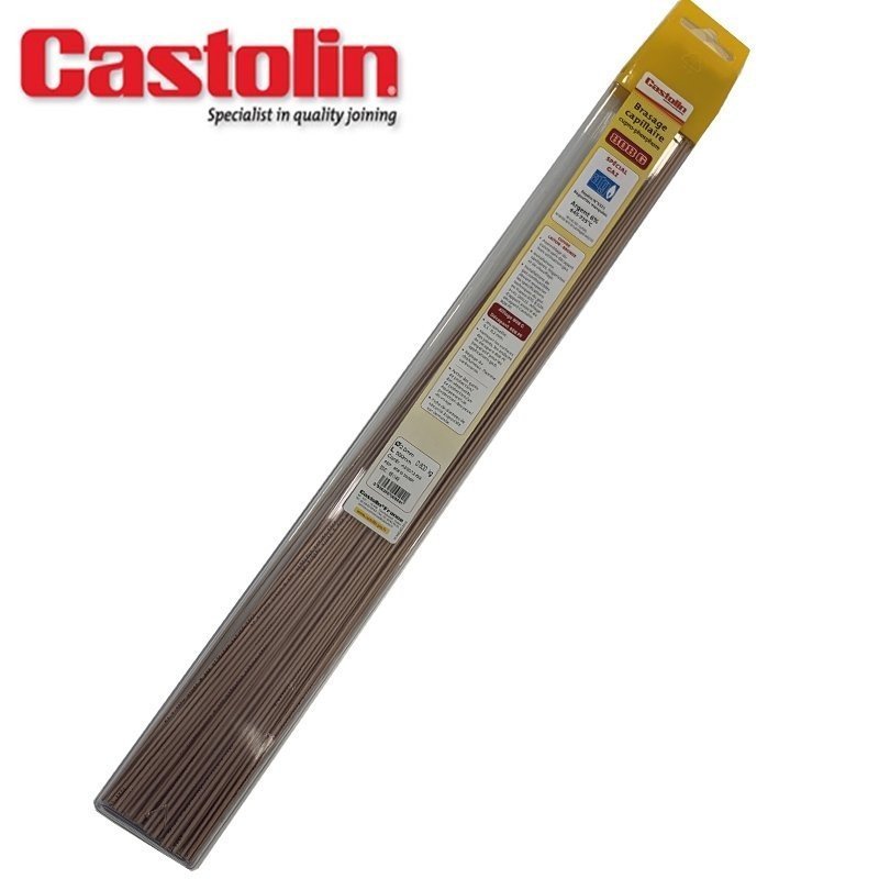 Baguettes métal apport flamme spécial Gaz - 808 G - cuivre - Ø 2 - CASTOLIN 