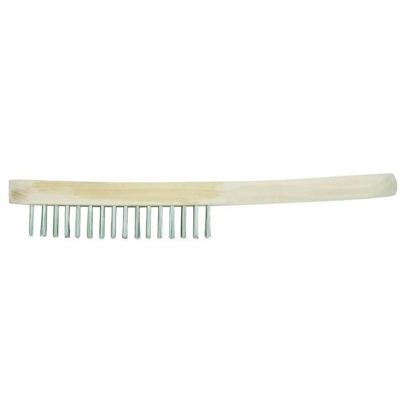 Brosse 4 rangs INOX - manche bois- BINZEL