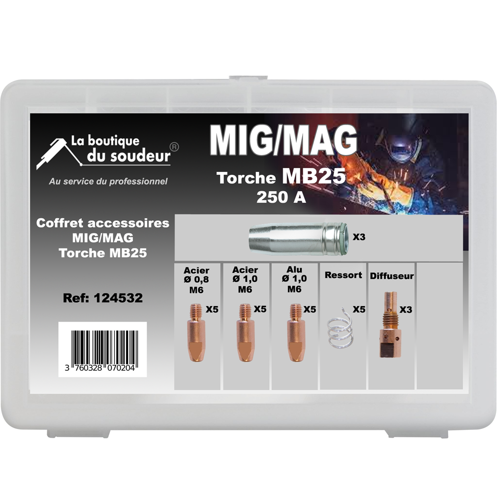 Coffret Torche MIG 250 A (MB25)