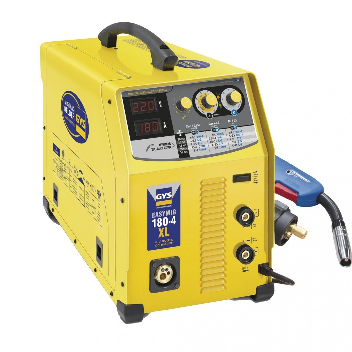 Poste de soudure MIG EASYMIG 180-4XL - 180A 230V - 3 EN 1 - GYS