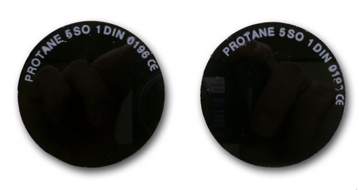 Verres ronds pour lunettes - D50 - Teinte n°5 - vendu par 2 pieces