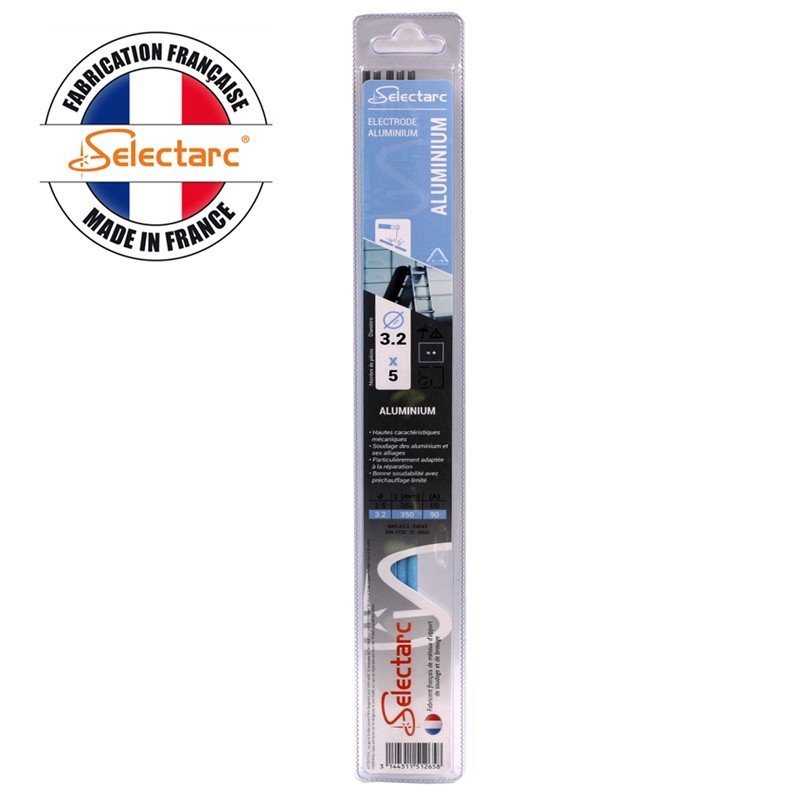 Électrode Aluminium - D 3,2 - (Blister de 5 pièces)