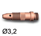 Support pince et buse Ø3.2 pour torches TIG SR17/SR17V/SR26