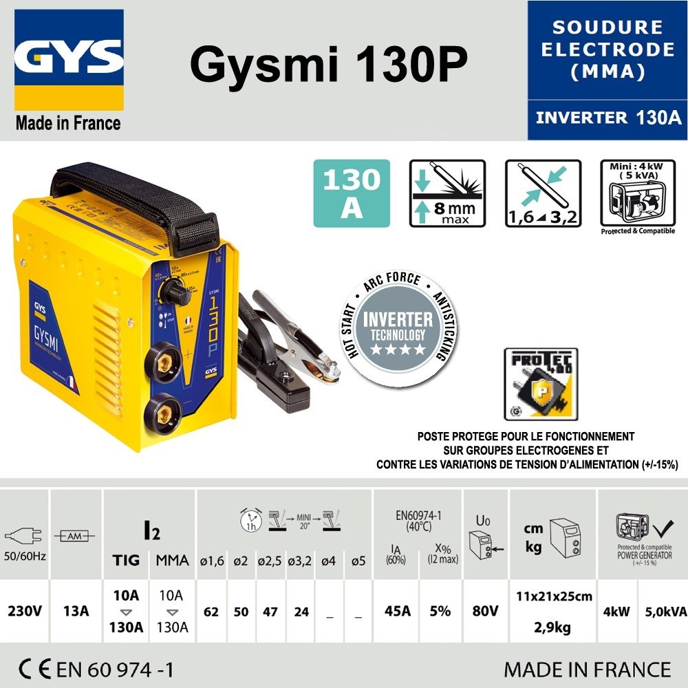 Poste à souder - GYS - Gysmi 130P