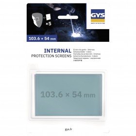  5 Écrans de garde -  Intérieur 103,6 x 54 mm  pour masque LCD MASTER 11 / HERMES 9-13G / EXPERT 9-13