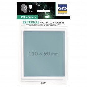  5 Écrans de garde -  Extérieur 110 x 90 mm  pour masque LCD INVADER / TECHNO 9-13 / EXPERT 11 / MASTER 11