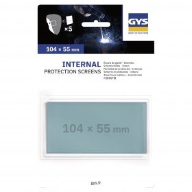 5 Écrans de garde -  Intérieur 104 x 55 mm  pour masque LCD PROMAX 9-13G