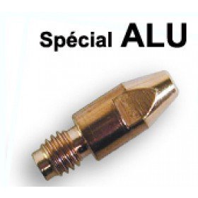 10 tubes contacts spécial ALU  Ø 1  M6 - Pour torche 250 / 350 A