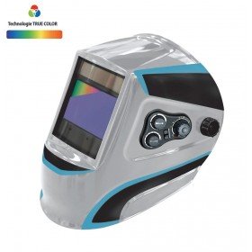 Masque de soudeur LCD ERGOTECH+  5-9 / 9-13 G  TRUE COLOR - SILVER  - GYS 