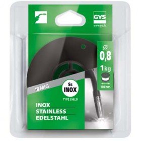 Bobine de fil plein  D 100 mm - INOX 308 LSi - D 0,8 - 1kg