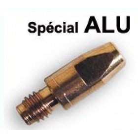 10 tubes contacts spécial alu  Ø 1  M8 - Pour torche 350  / 450 A 