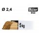 Baguettes tig acier d2.4 - 5kg