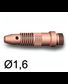 3 Supports pince et buse Ø1,6 pour torches TIG SR17/SR17V/SR26