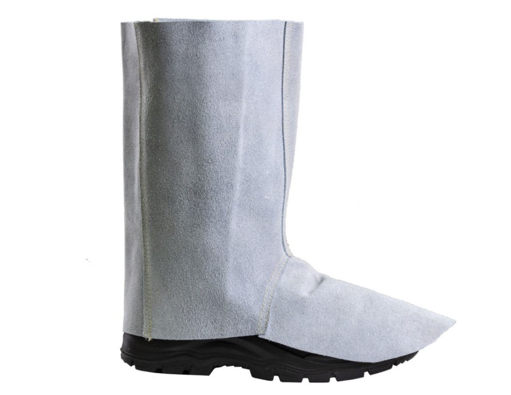 Guêtres croûte de vachette 30 cm attaches scratch (la paire)