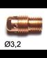 3 Supports pince et buse Ø3,2 pour torches TIG SRL20/SR20HD