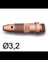 3 Supports pince et buse Ø3,2 pour torches TIG SR17/SR17V/SR26/SR18