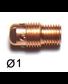 3 Supports pince et buse Ø1 pour torches TIG SR9/SRL20/SR20HD