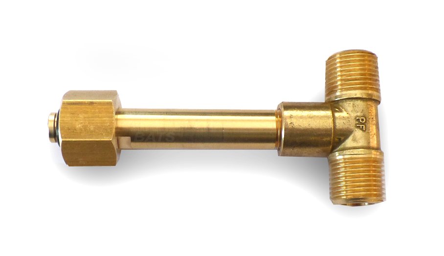 Té doubles sortie pour montage sur bouteilles de gaz neutres