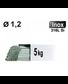 Baguettes métal d'apport TIG - INOX 316L - Ø 1,2 - Etui de 5kg
