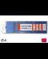 10 électrodes 150 mm, tungstène thorié, Ø 4 mm - Rouge